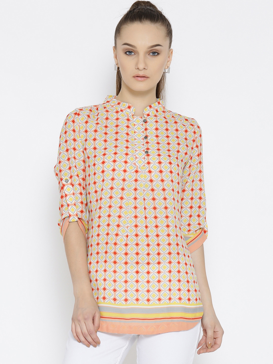 Buy WIlls Lifestyle Multicoloured Printed Tunic - Tunics for Women ...