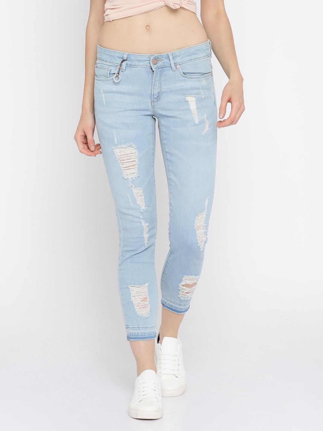 highly distressed jeans womens
