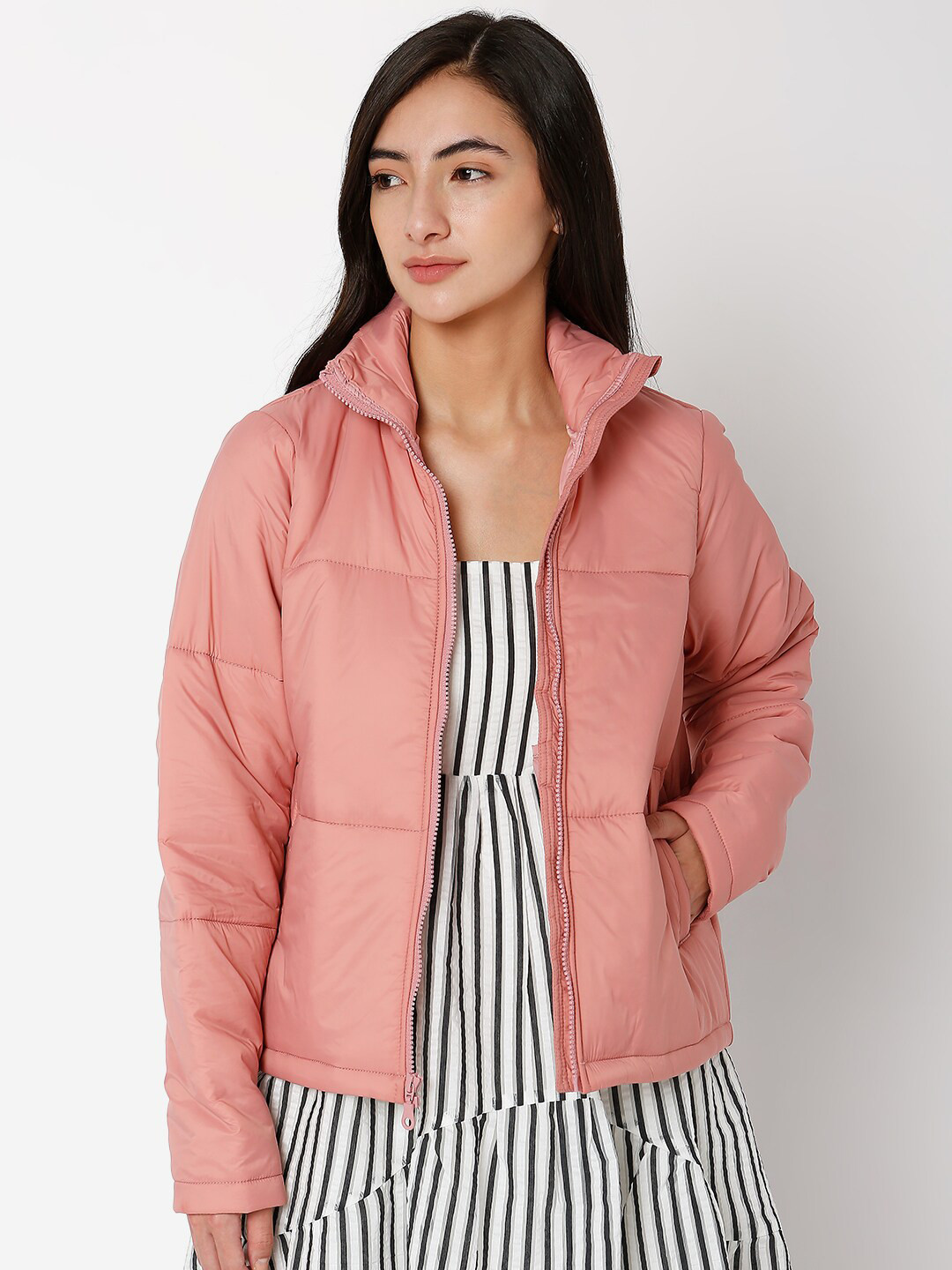 Buy Vero Moda Women Pink Padded Jacket Jackets for Women 20143006