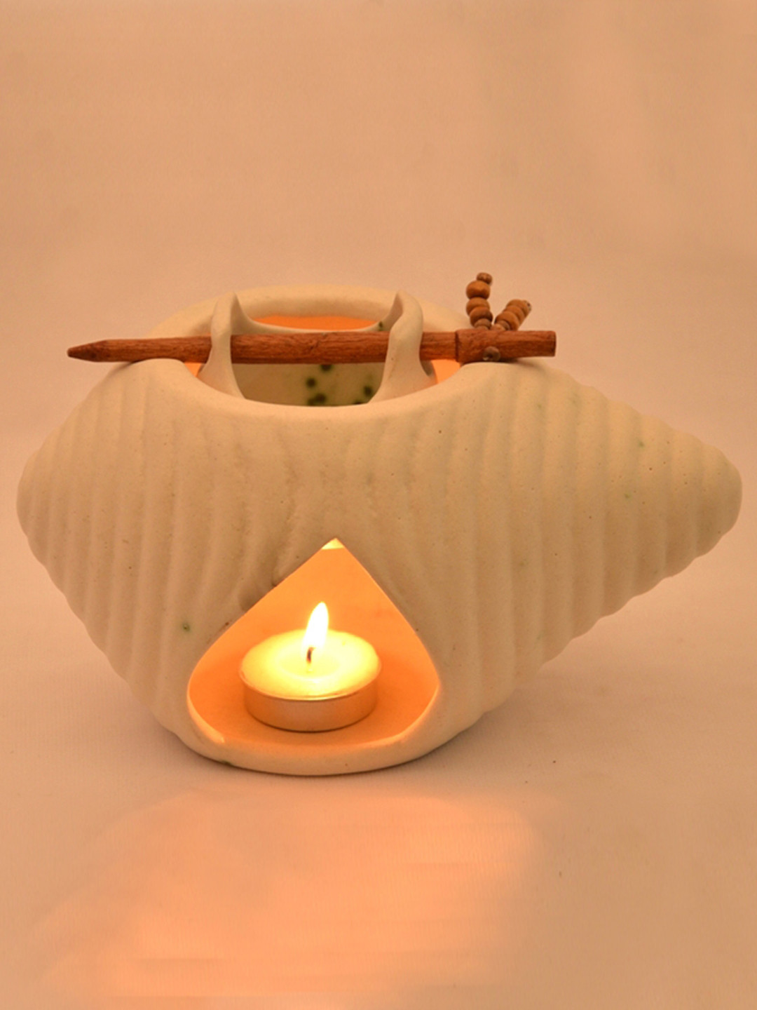 Buy ExclusiveLane White Ceramic Shell Shaped Aroma Diffuser Aroma Oil