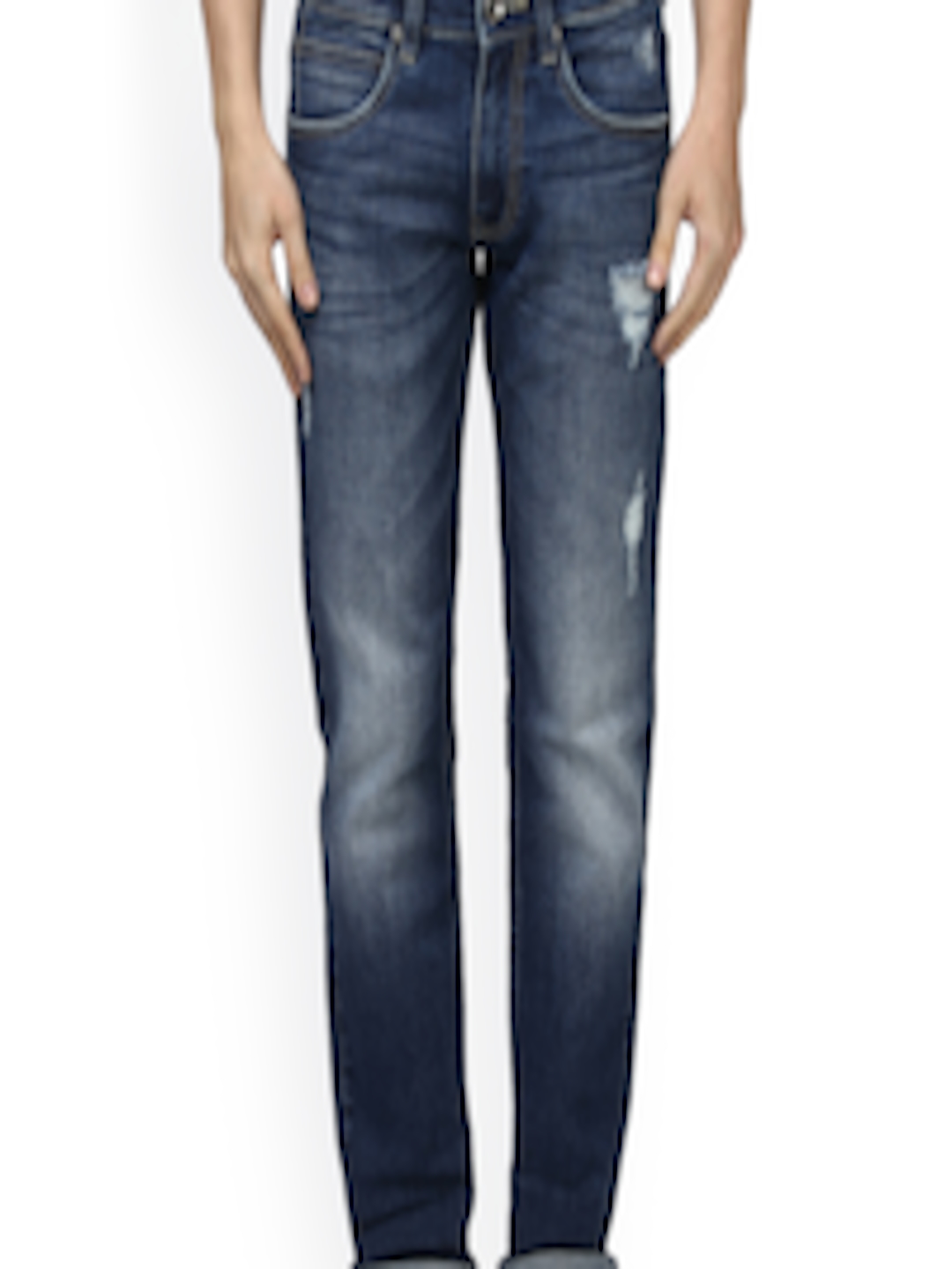 Buy Park Avenue Men Blue Slim Fit Mid Rise Clean Look Jeans - Jeans for ...