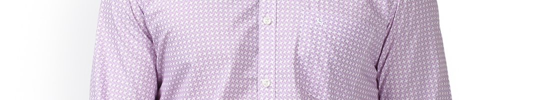 Buy Parx Men Purple Smart Slim Fit Printed Casual Shirt - Shirts for ...