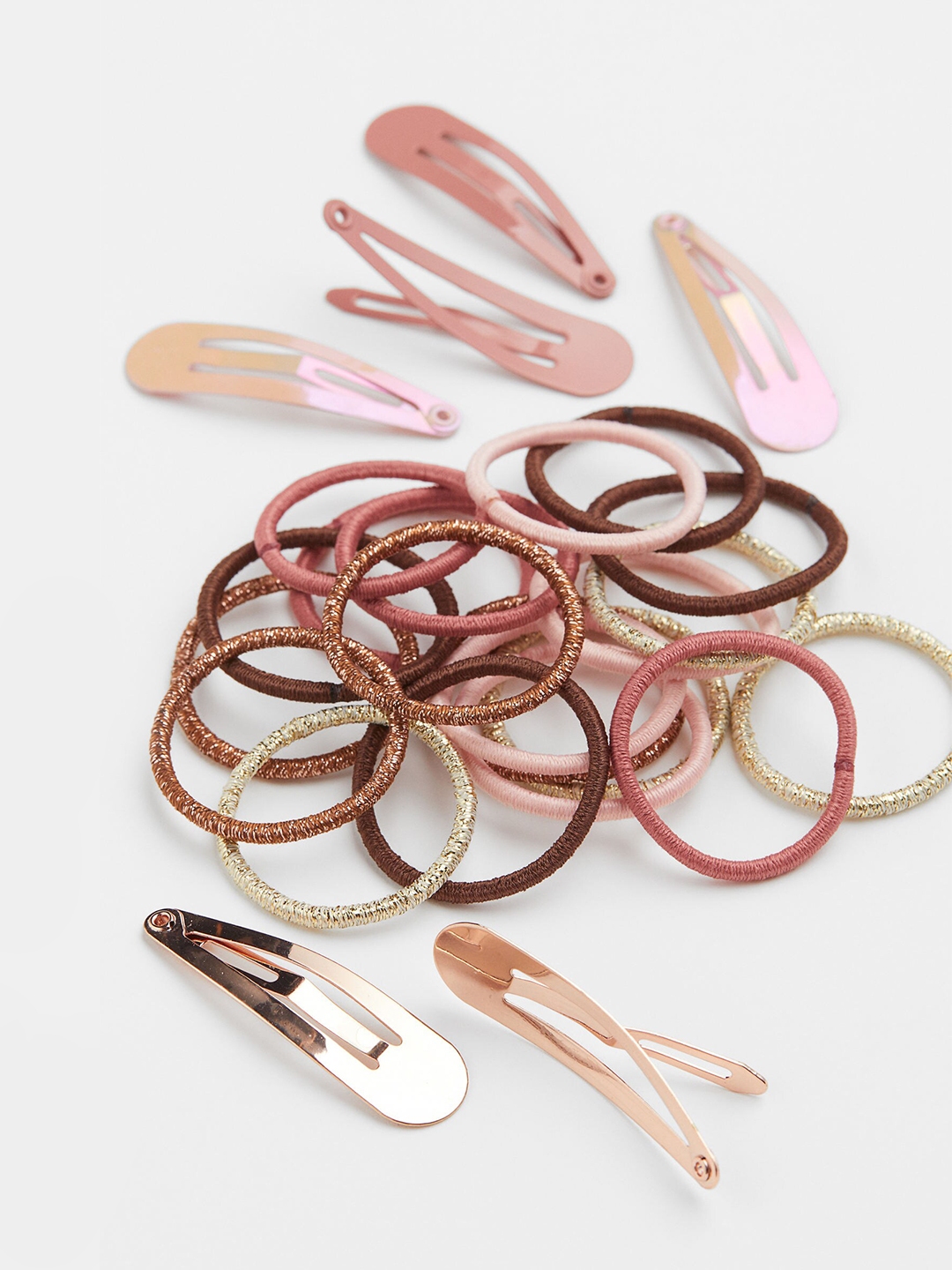 Buy H&M Girls 26 Pieces Hair Elastics And Clips Hair Accessory for