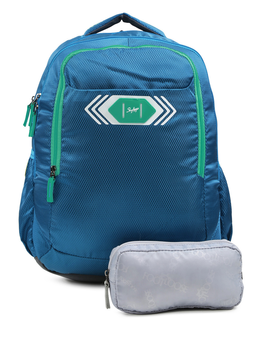 Buy Skybags Unisex Blue Footloose Viber 02 Textured Backpack