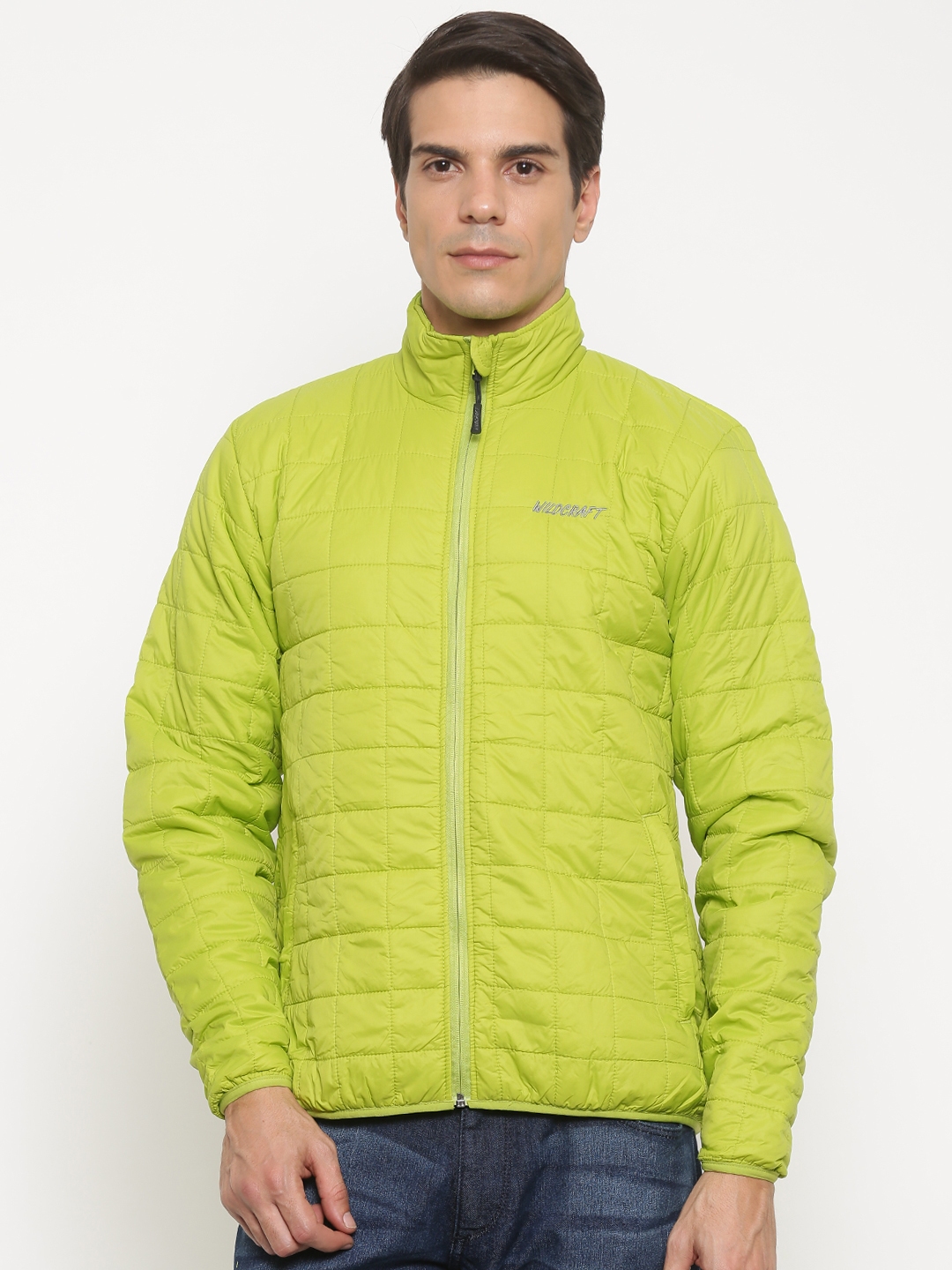 Buy Wildcraft Men Lime Green Solid Puffer Adri Husky Packable Jacket ...