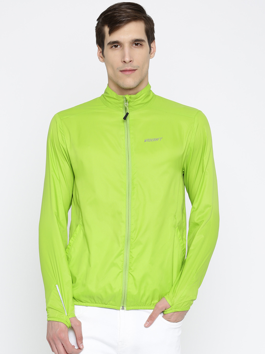 Buy Wildcraft Men Lime Green Solid Zuci Wind Breaker Jacket Jackets