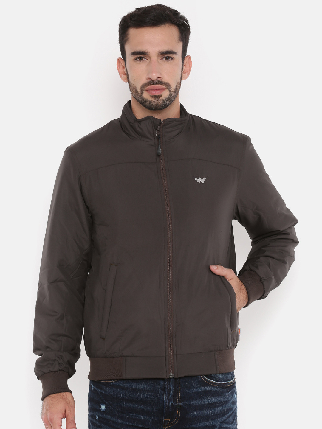 Buy Wildcraft Men Brown Solid Padded LQJ Jacket Jackets for Men