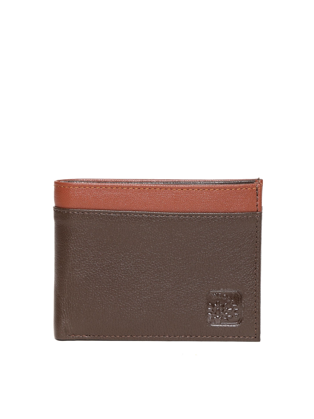 Buy Woodland Men Brown Solid Two Fold Leather Wallet - Wallets for Men ...