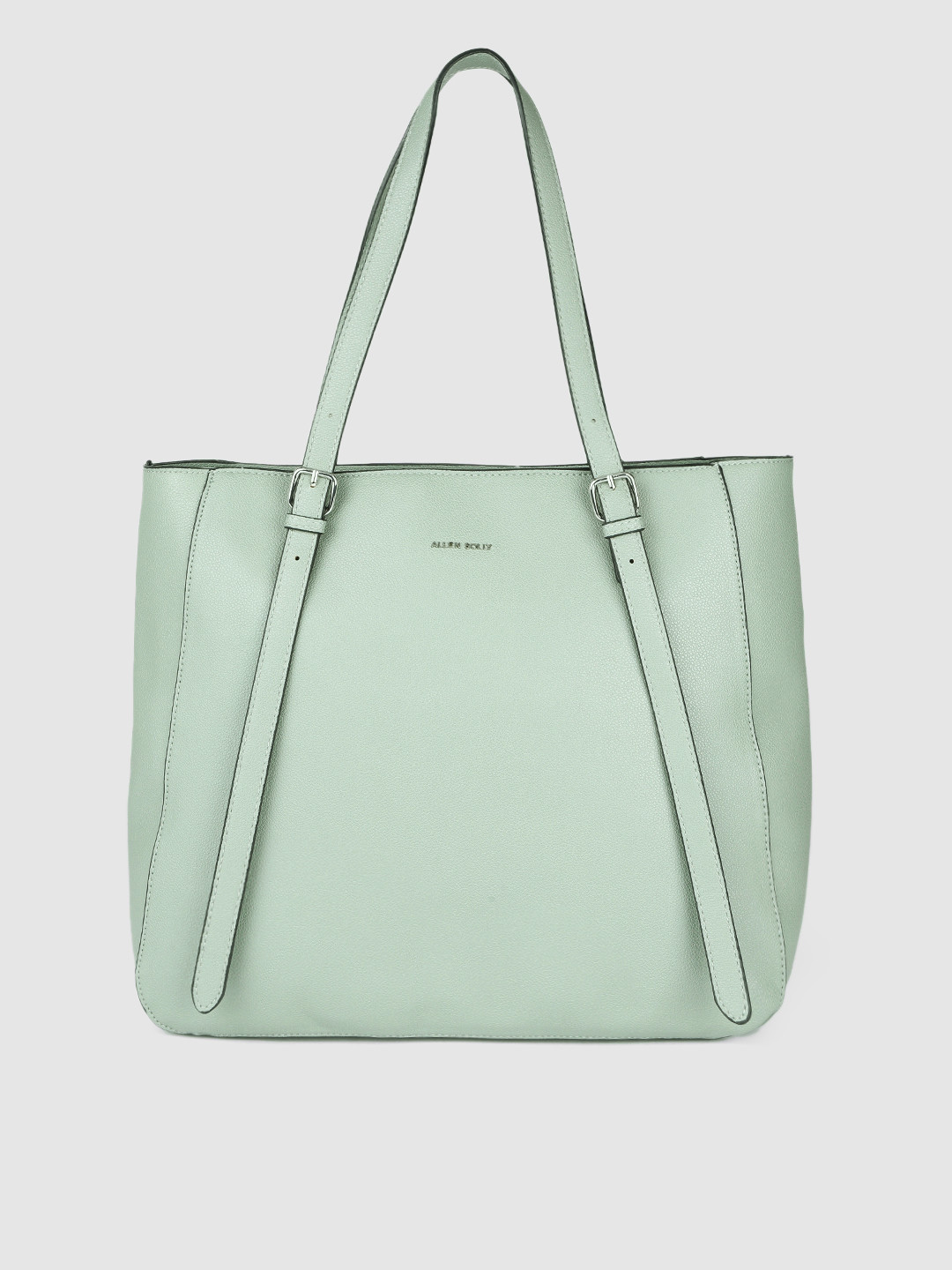 Buy Allen Solly Women Sage Green Structured Shoulder Bag Handbags for