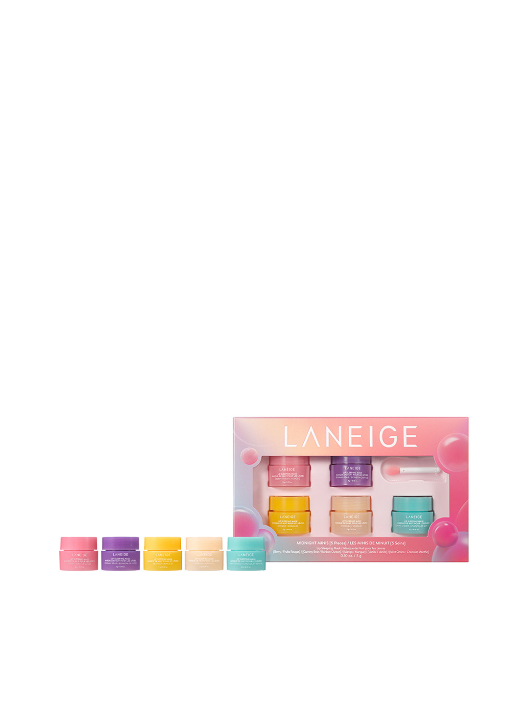 Buy LANEIGE Midnight Mini Lip Sleeping Mask Set Berry+Mango+Vanilla