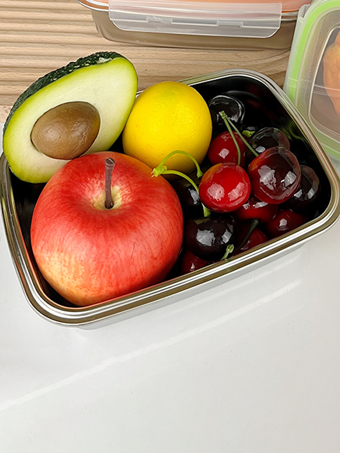 Buy HAZEL Solid Dishwasher Safe Stainless Steel Lunch Box 550 ML