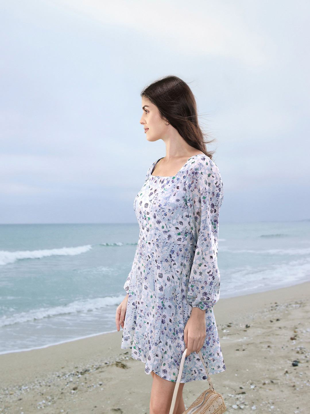 Buy U S Polo Assn Women Floral Printed Cotton A Line Dress - Dresses ...