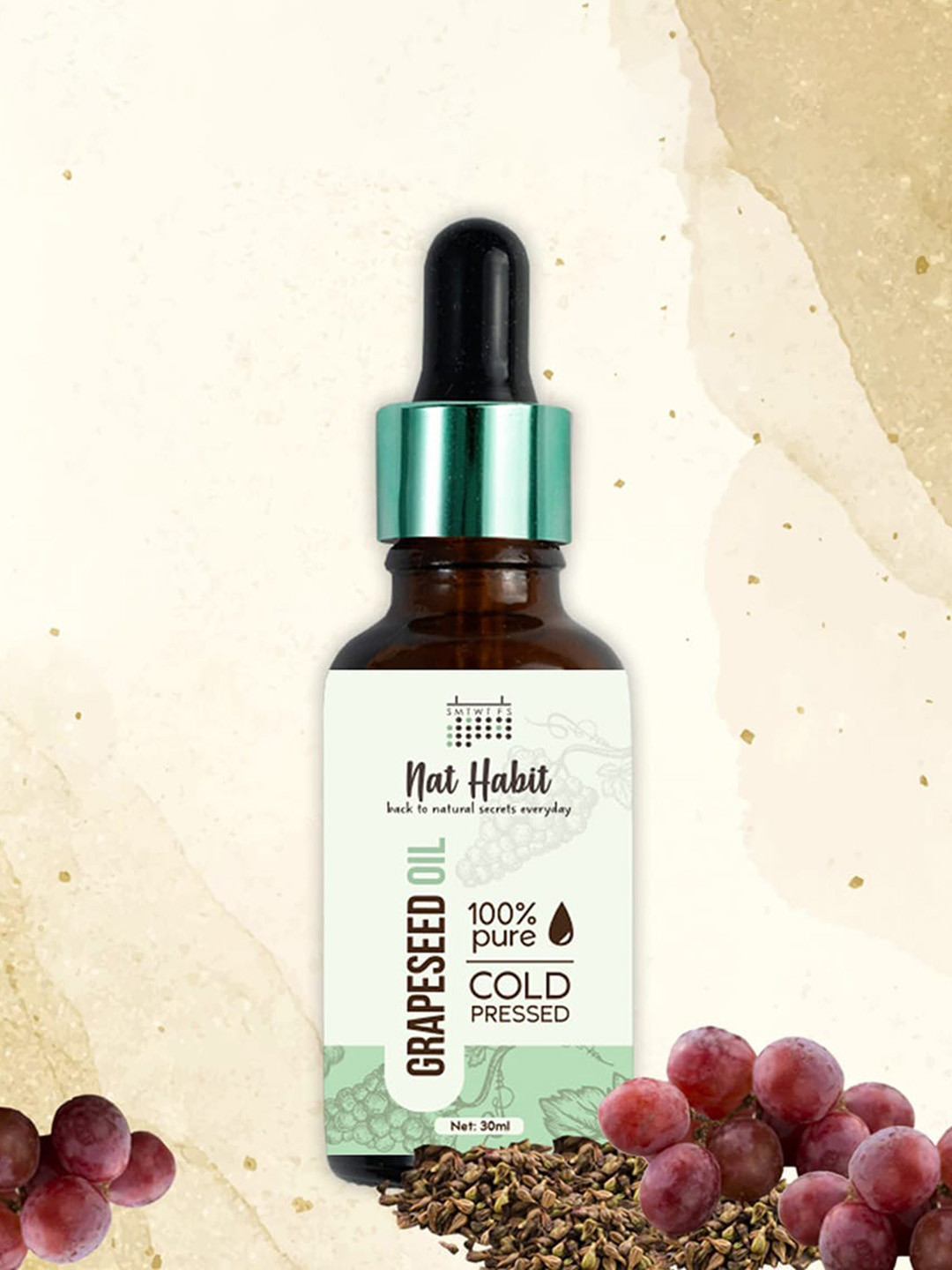 Buy Nat Habit 100 Pure Cold Pressed Grapeseed Body Oil For Dark Spot