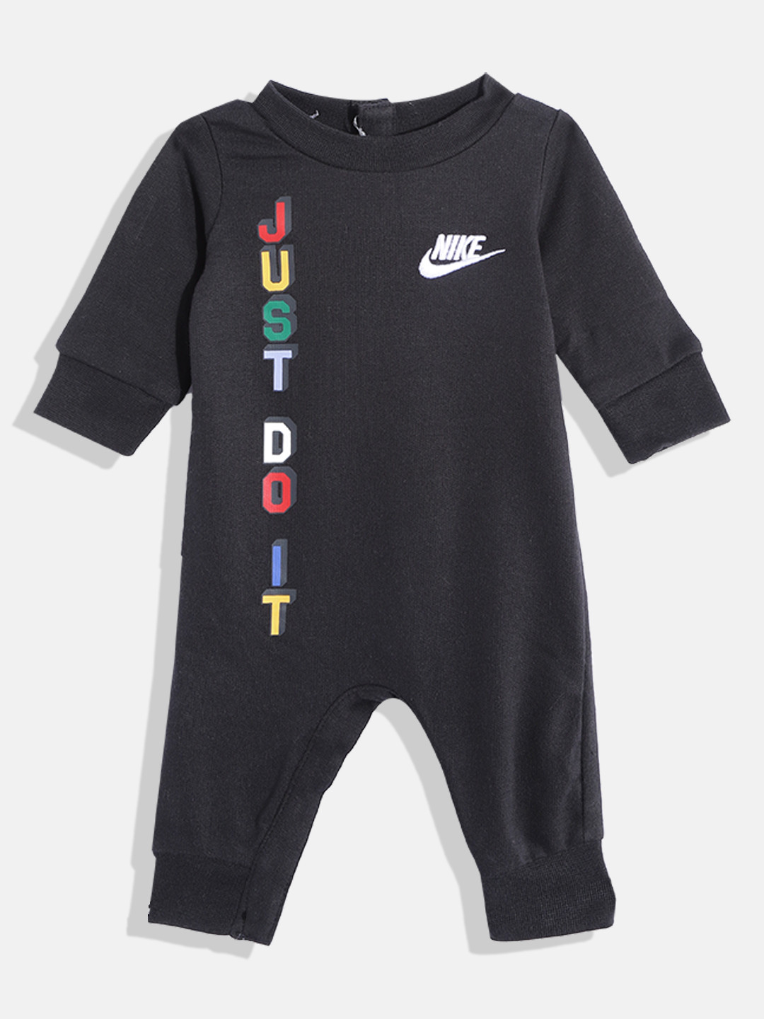 Buy Nike Infant Boys Black Brand Logo Printed Club Rompers Rompers