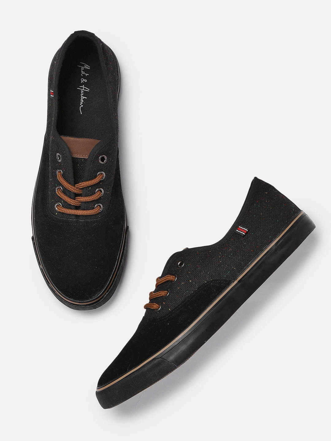 mast and harbour black sneakers