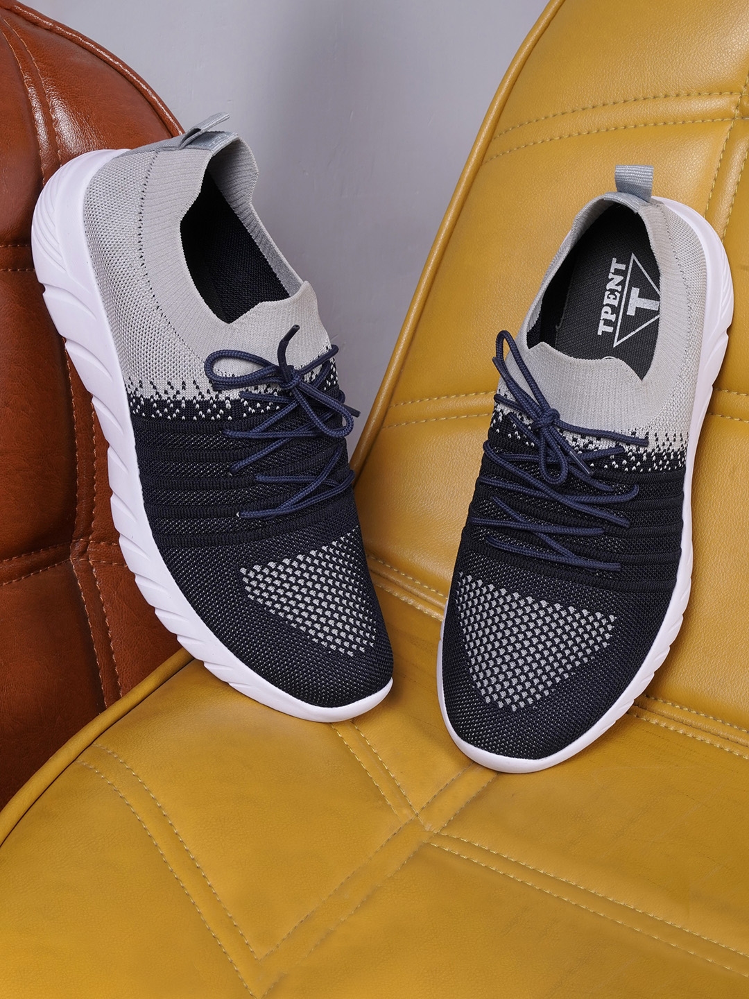 Buy TPENT Men Textured Colourblocked Sneakers - Casual Shoes for Men ...