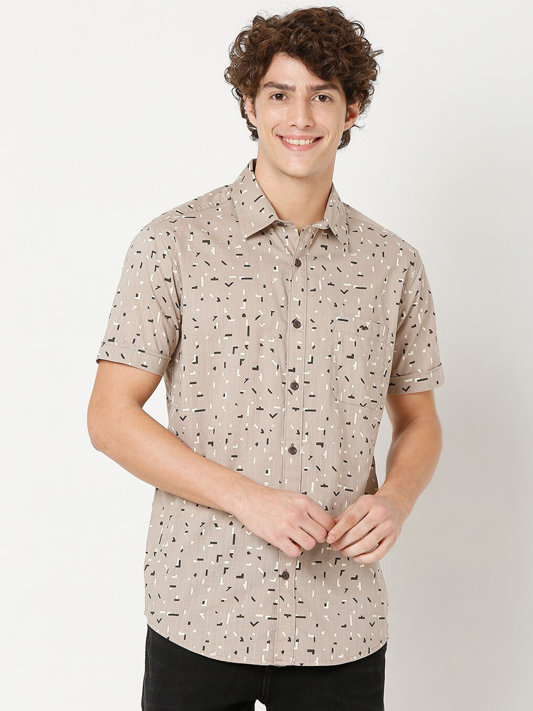 Buy Mufti Men Classic Slim Fit Printed Casual Shirt Shirts for Men 20204876 Myntra