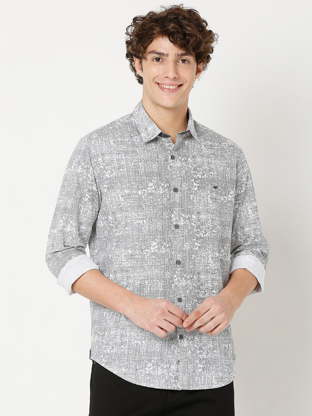 Men's Abstract Multi Slim Fit Shirt