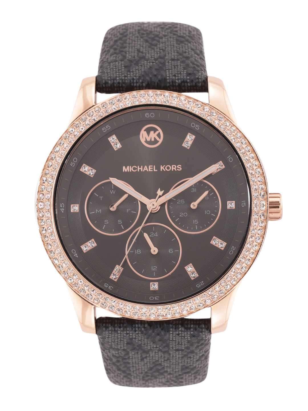Buy Michael Kors Women Black Embellished Analogue Watch MK6968
