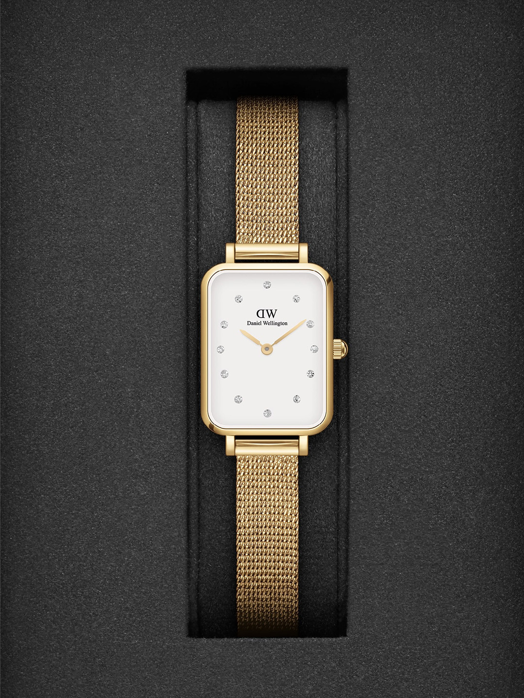Buy Daniel Wellington Women Quadro Pressed Evergold Lumine Square