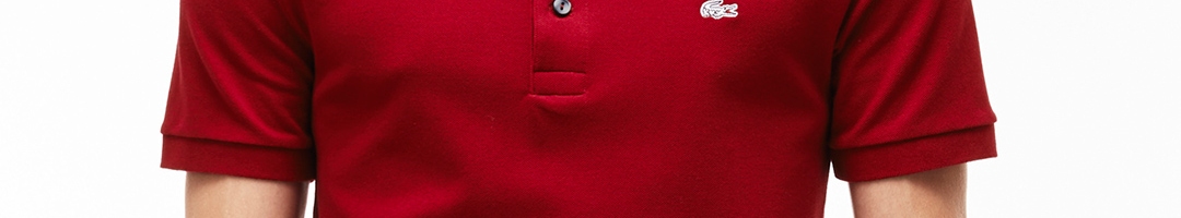 Buy Lacoste Red Slim Fit Petit Pique Polo - Tshirts for Men 2021594 ...
