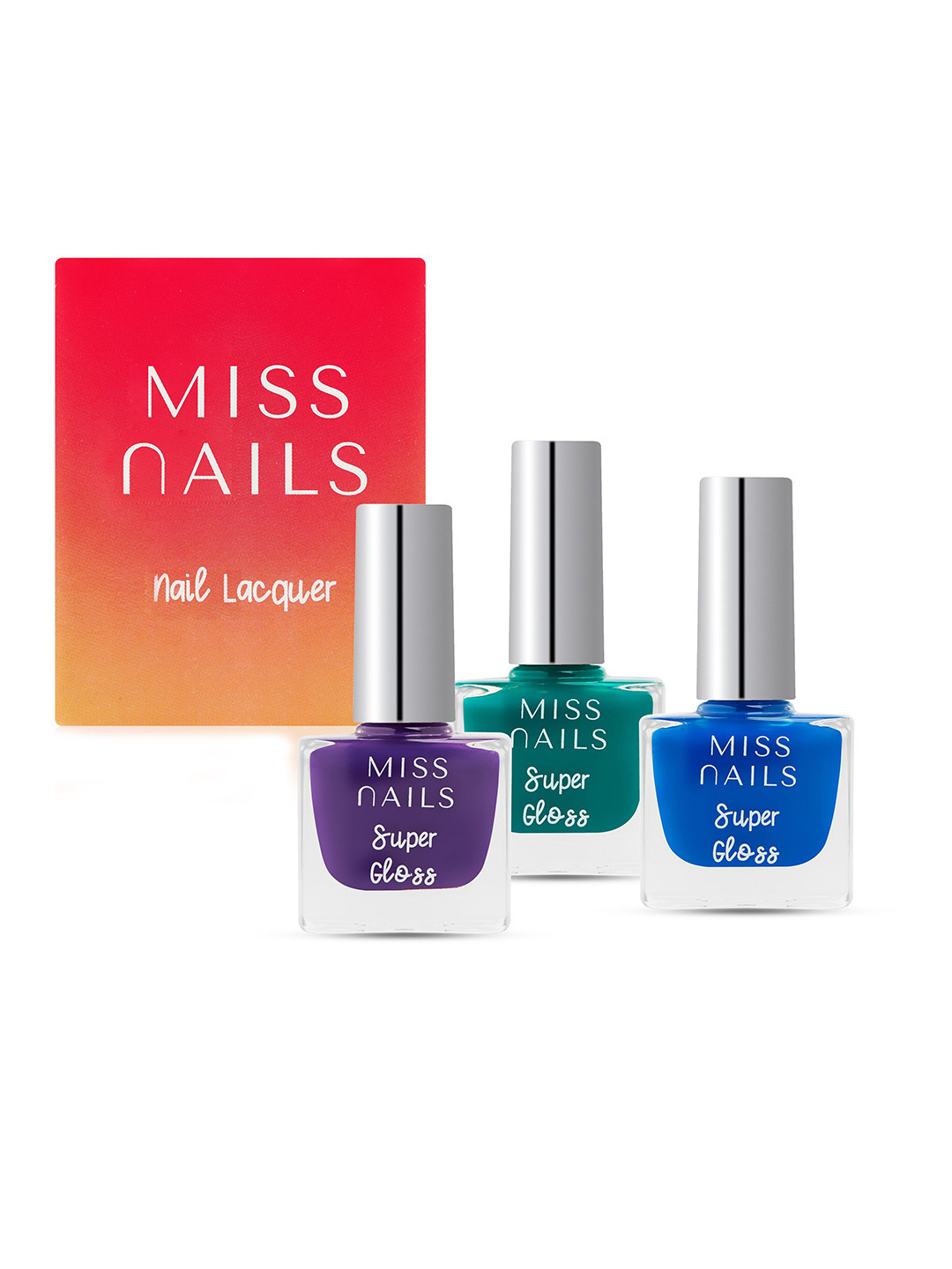 Buy MISS NAILS Set Of 3 Toxic Free Super Gloss Nail Polish Nail Polish for Women 20216466 Myntra