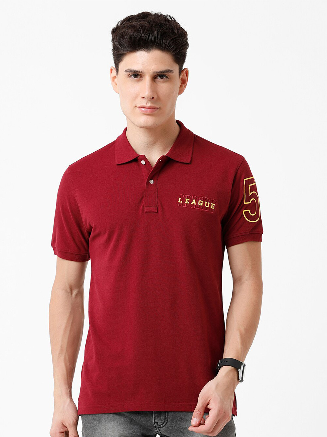 Buy CROYDON UK Men Polo Collar T Shirt Tshirts for Men 20217656 Myntra