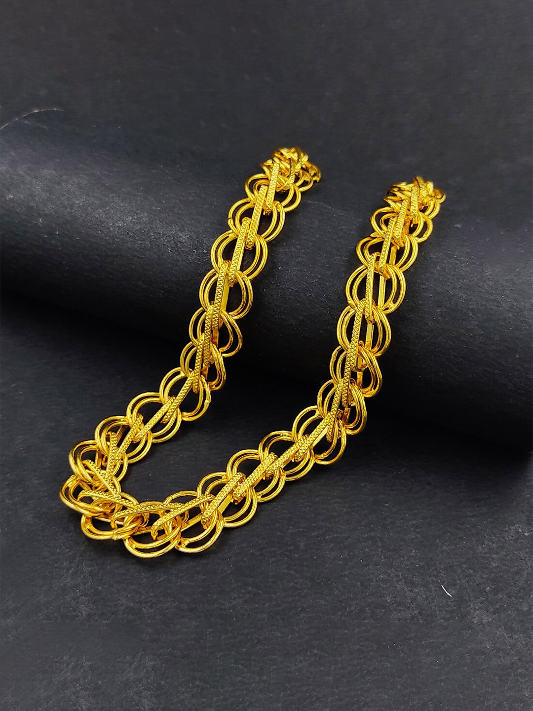 Buy Saizen Men Gold Toned Brass Gold Plated Chain Necklace And Chains