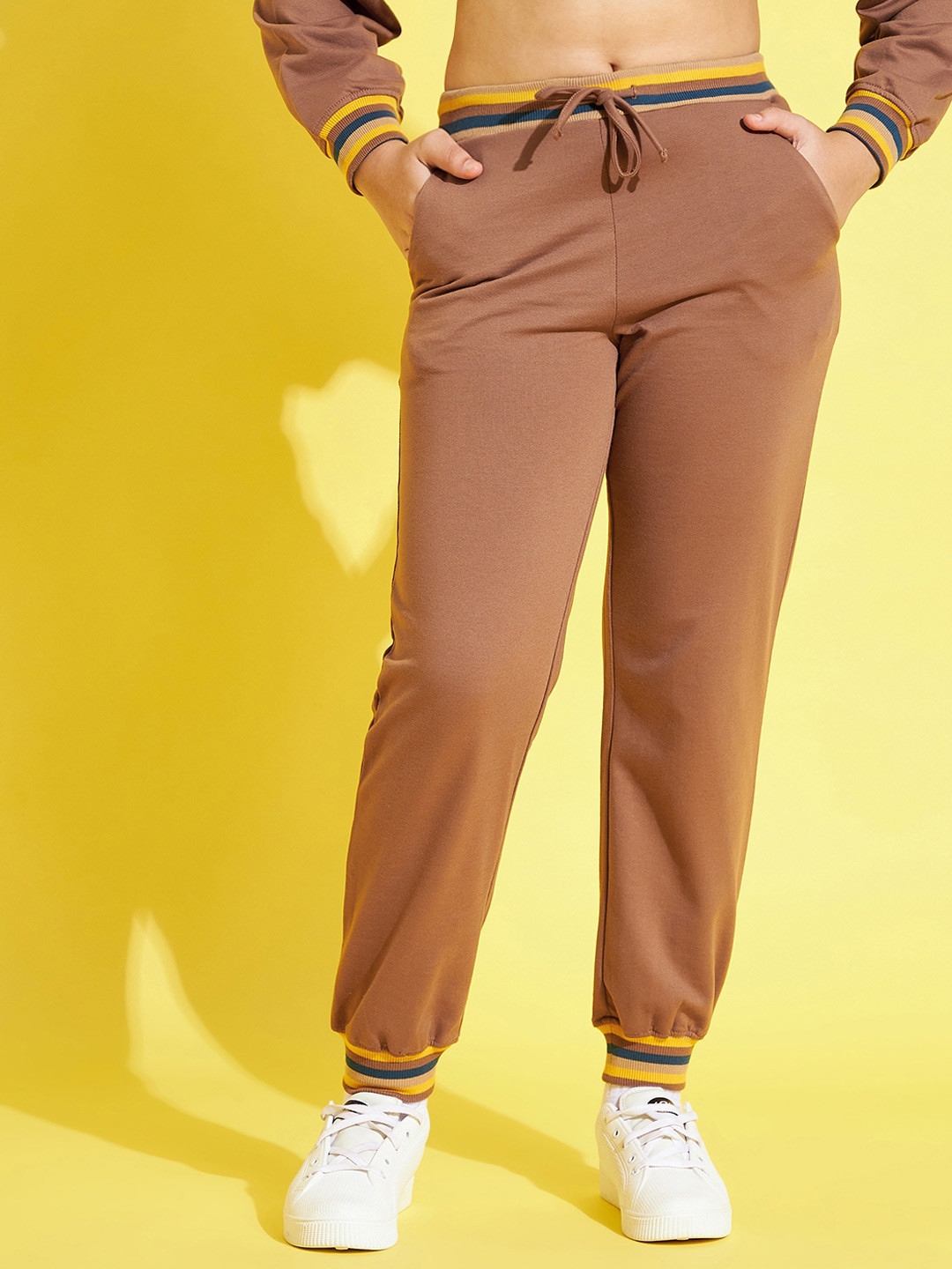 Buy Noh.Voh SASSAFRAS Kids Girls Solid Cotton Regular Fit Rib Hem