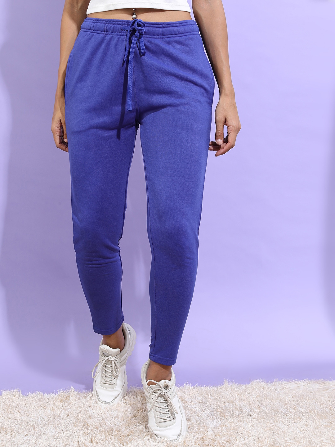 Buy Tokyo Talkies Women Solid Polyester Slim Fit Track Pants - Track ...