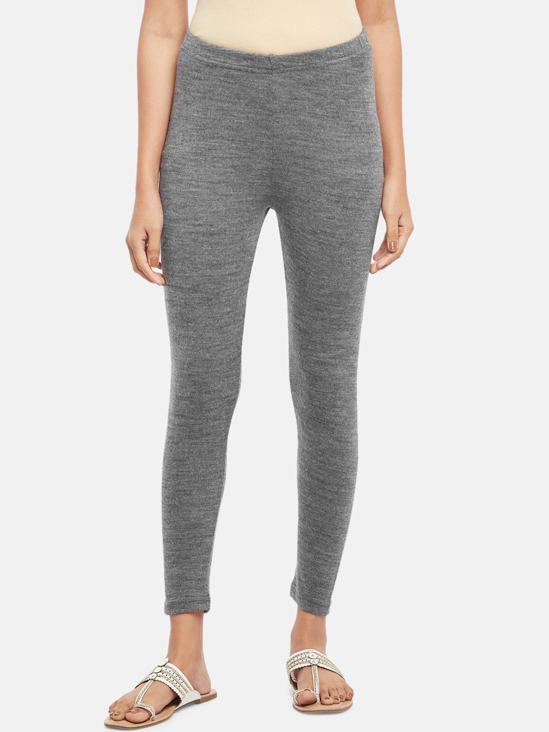 Buy RANGMANCH BY PANTALOONS Women Solid Ankle Length Acrylic Leggings Leggings for Women