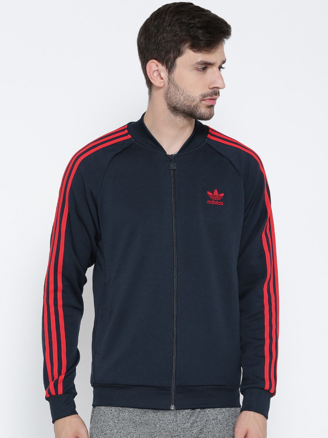 Buy ADIDAS Originals Men Navy Street Style Staple Solid Sporty Jacket - Jackets for Men 2023128 