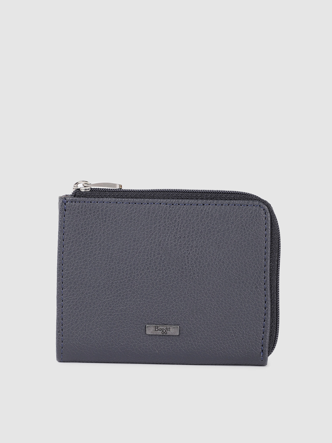 Buy Baggit Men Navy Blue Solid Card Holder Wallets for Men 20232184