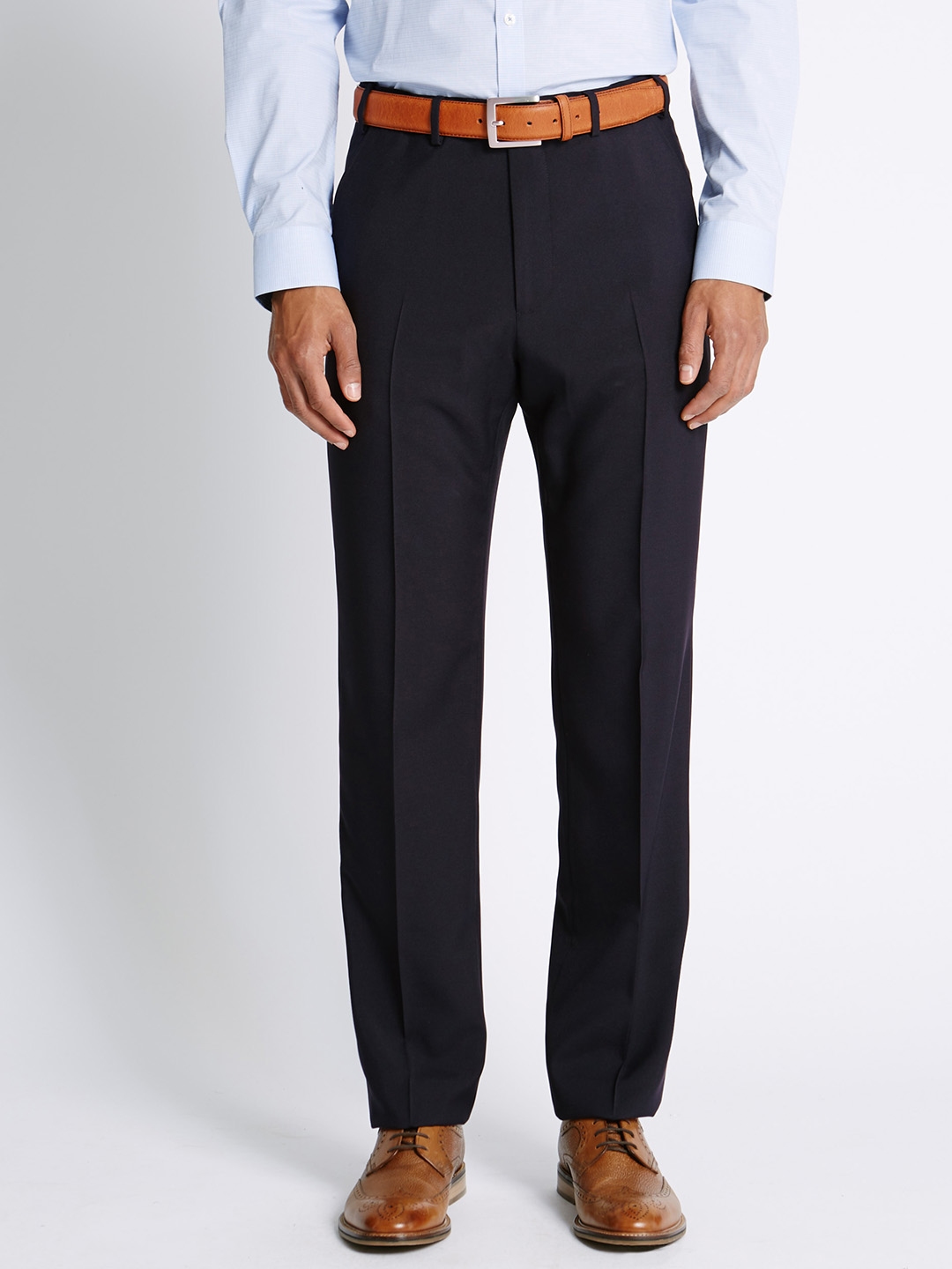blue formal trousers