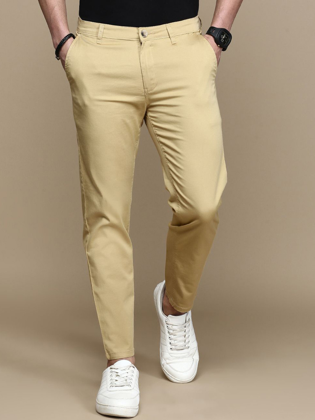 Buy Chennis Men Chinos Trousers - Trousers for Men 30559738 | Myntra