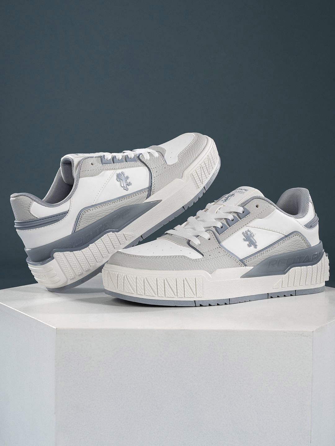 colour blocked sneakers