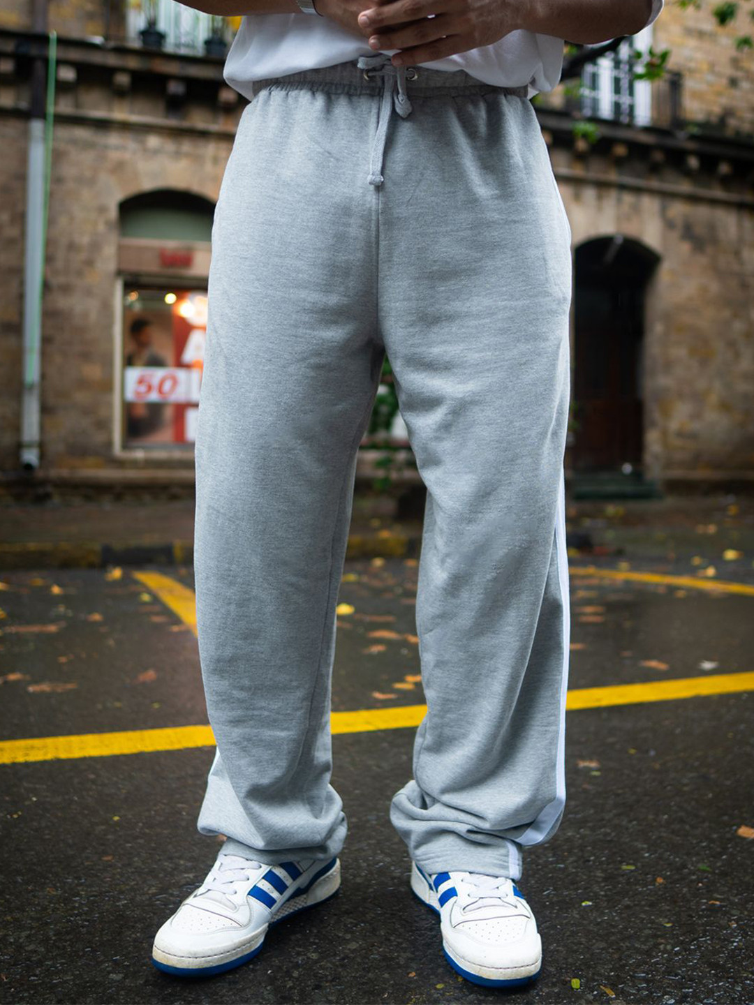 Men'S Solid Cotton Track Pants