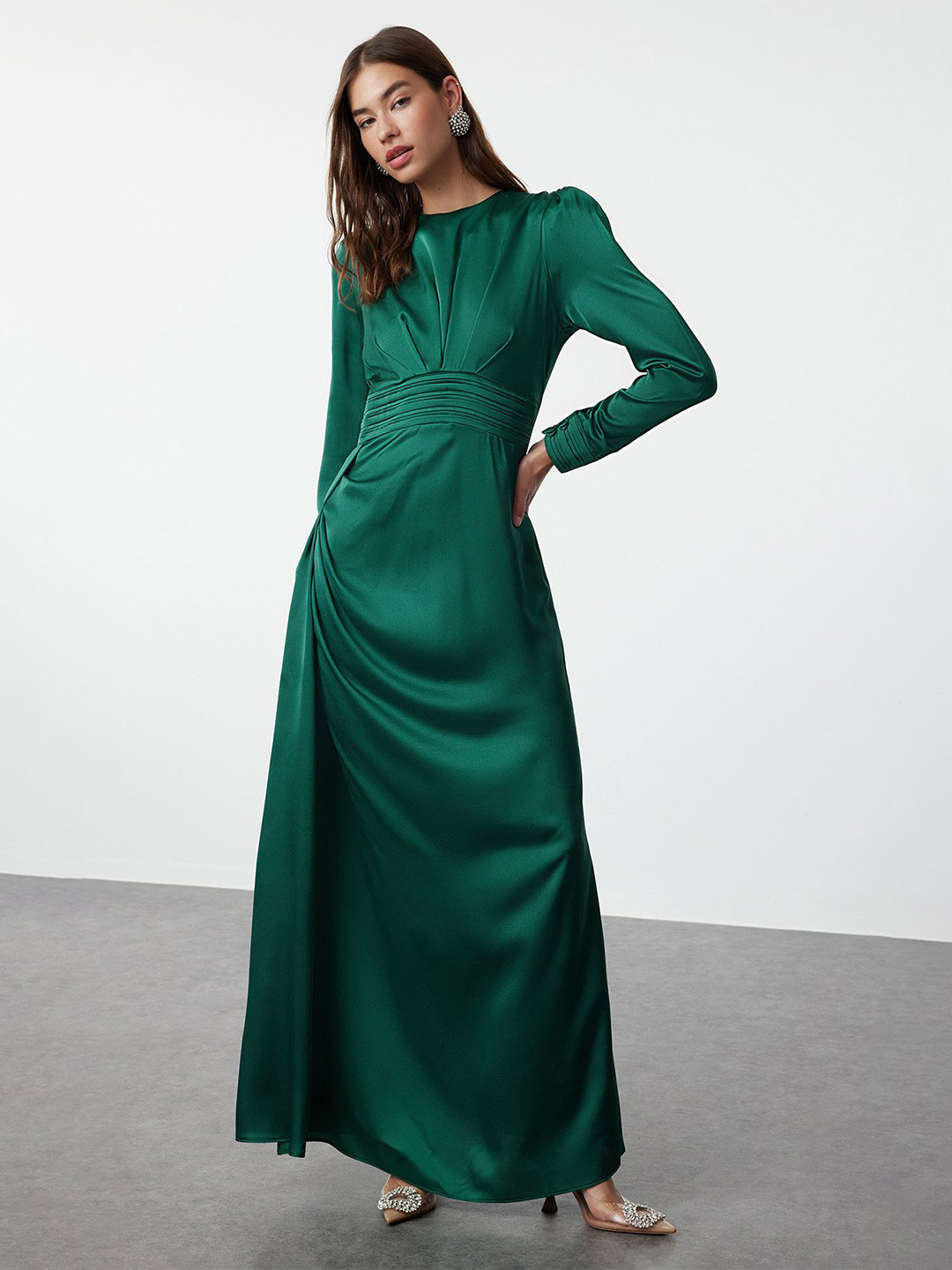 Trendyol Maxi Standard Regular Dress Vestido Para Mujer