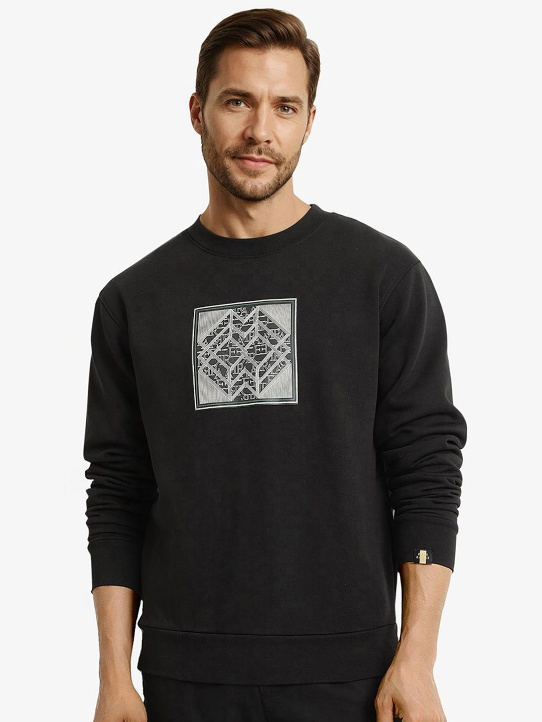 RARE RABBIT Men Zarr Slim Fit Hooded Sweatshirt main image 0