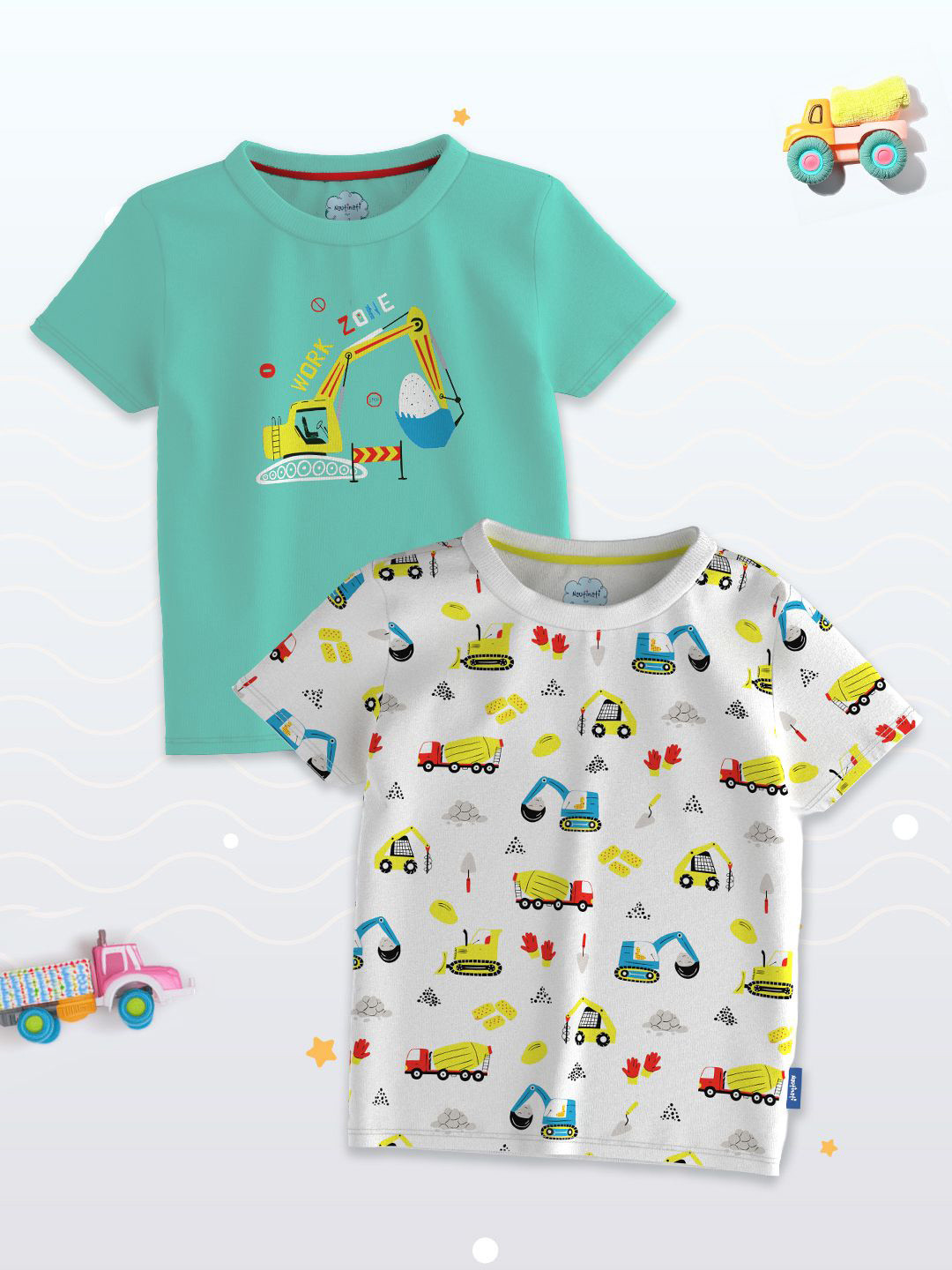 Nautinati Printed Raglan Sleeves Sweatshirt For Baby Boys