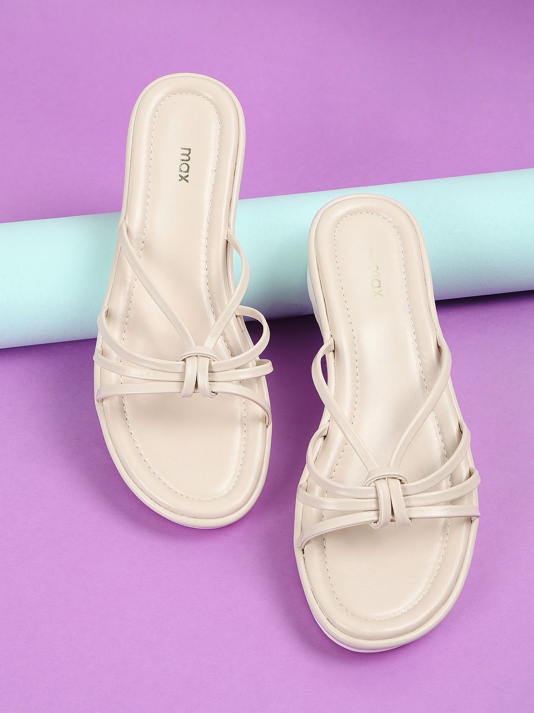 open toe wedge mules