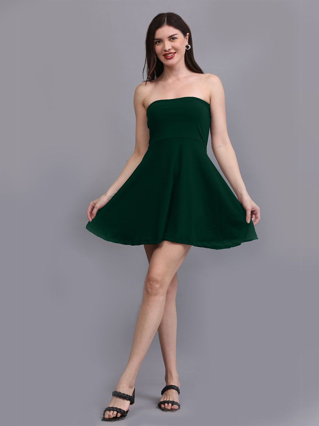 [🌷S/S] Lante Halter-neck Flared Dress main image 0