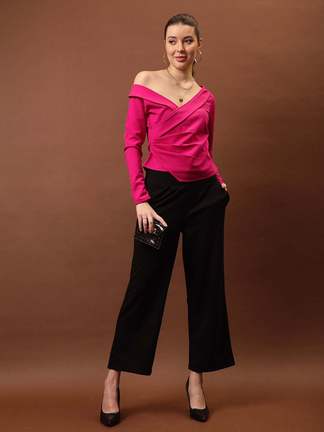 Buy Athena Asymmetrical Neck Top - Tops for Women 30302322 | Myntra