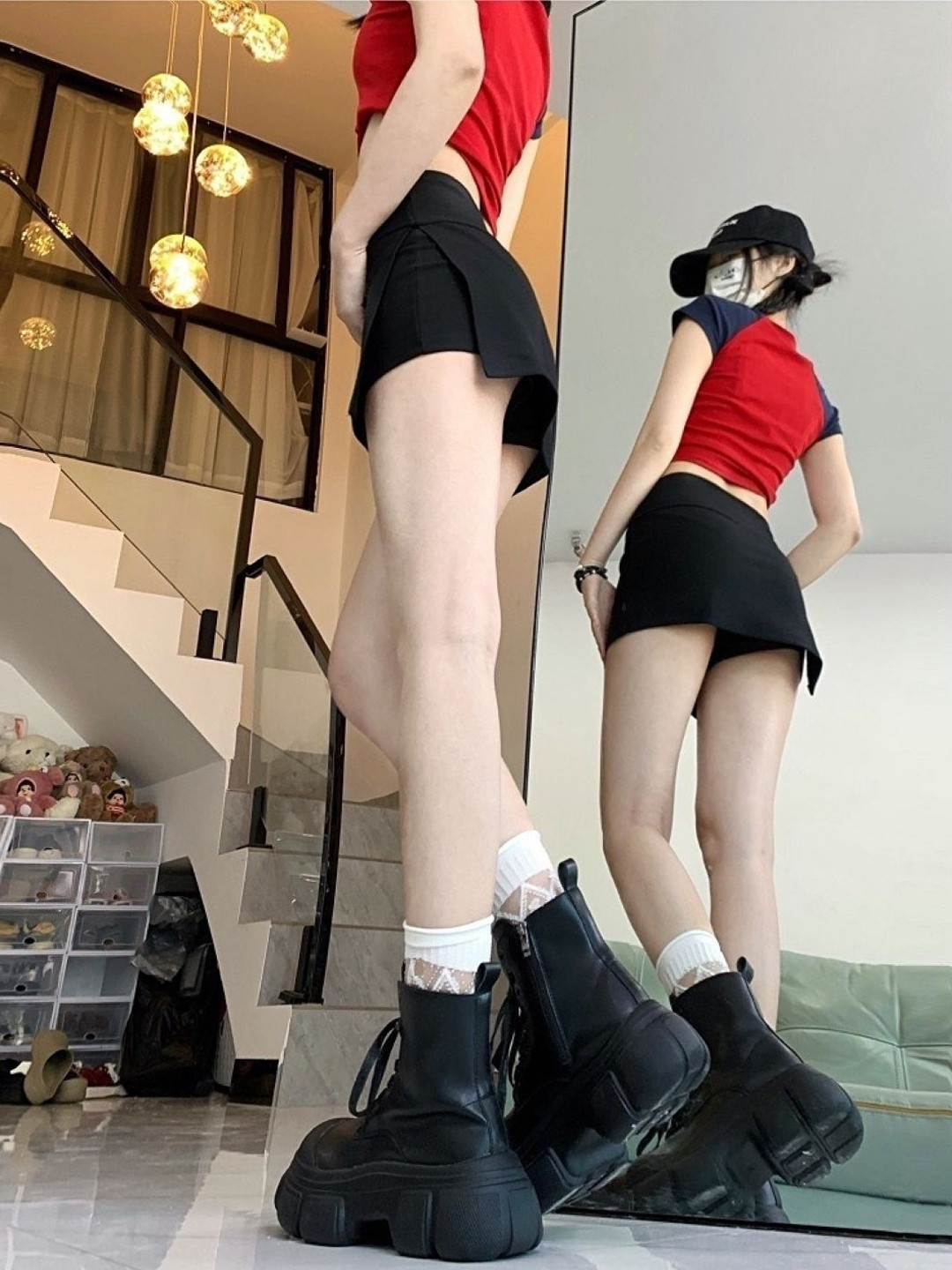 Straight Cut Mini Skirt main image 1