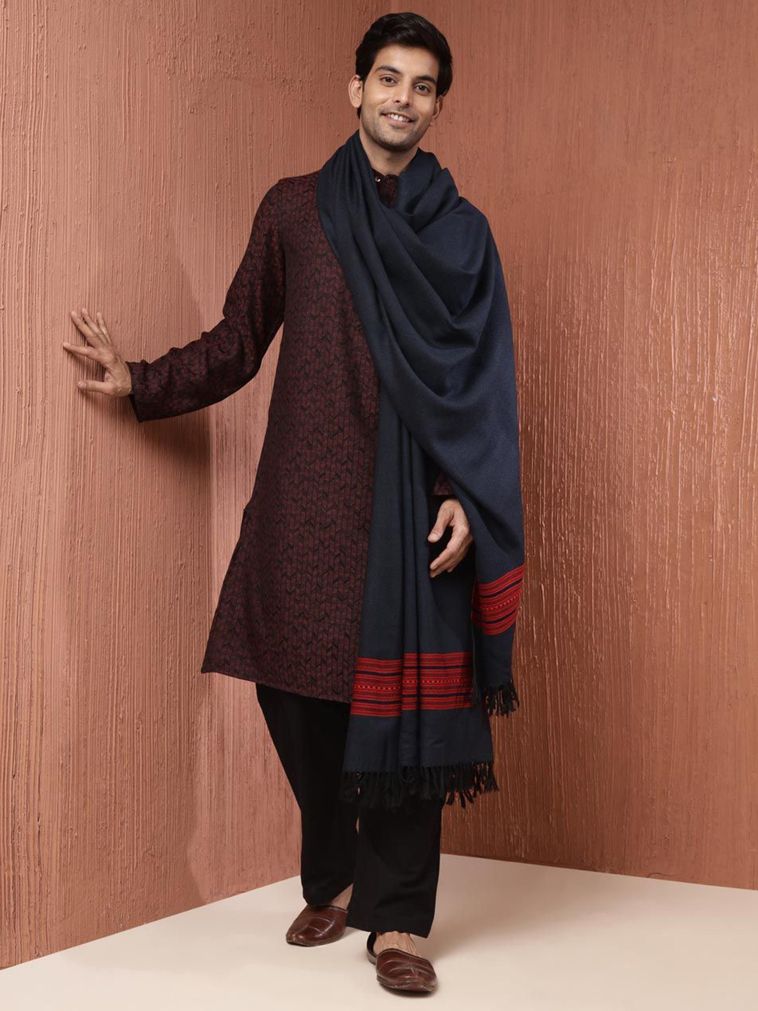 fabindia mens shawl