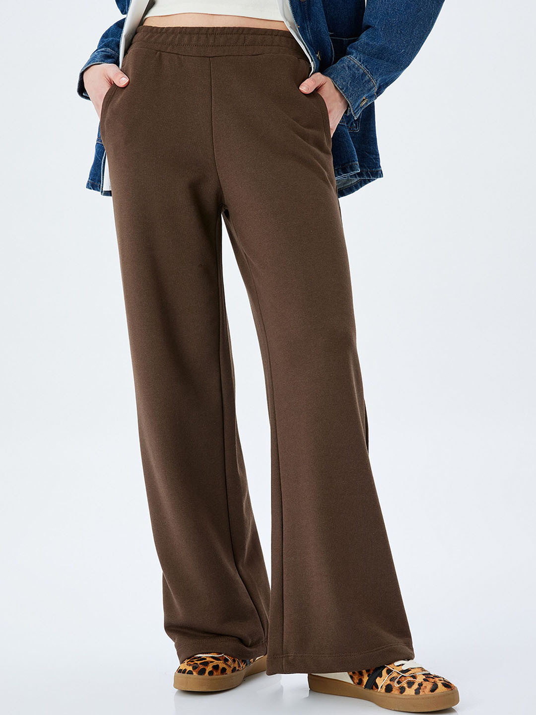Long Straight Leg Stretch Trouser in Navy - Originals UK