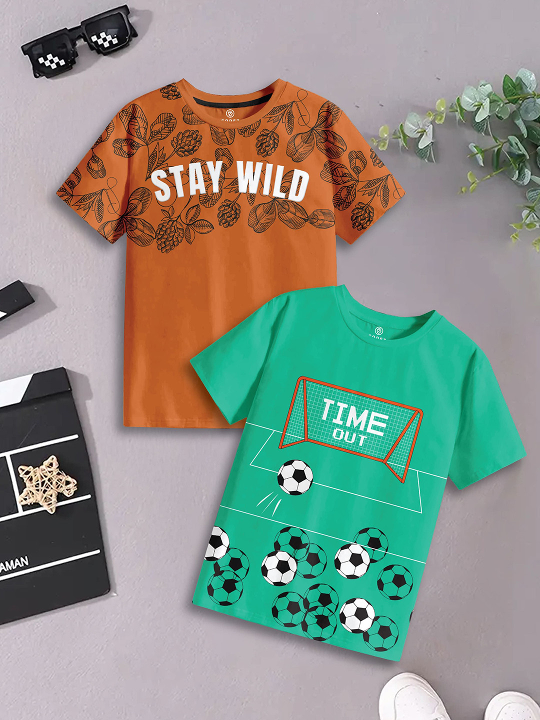 Buy CODEZ Boys 2 Pure Cotton T Shirt - Tshirts for Boys 31657181 | Myntra