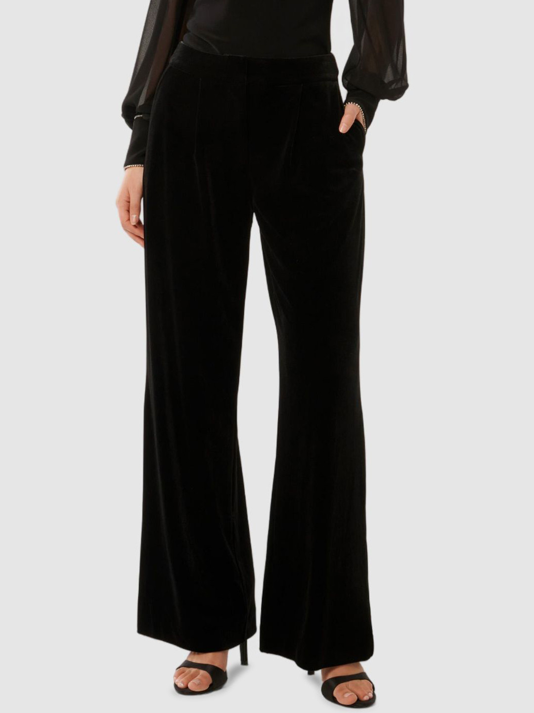 Nov 3242 Buy Forever New Women Classic High Rise Pleated Trousers - Trousers for ...
