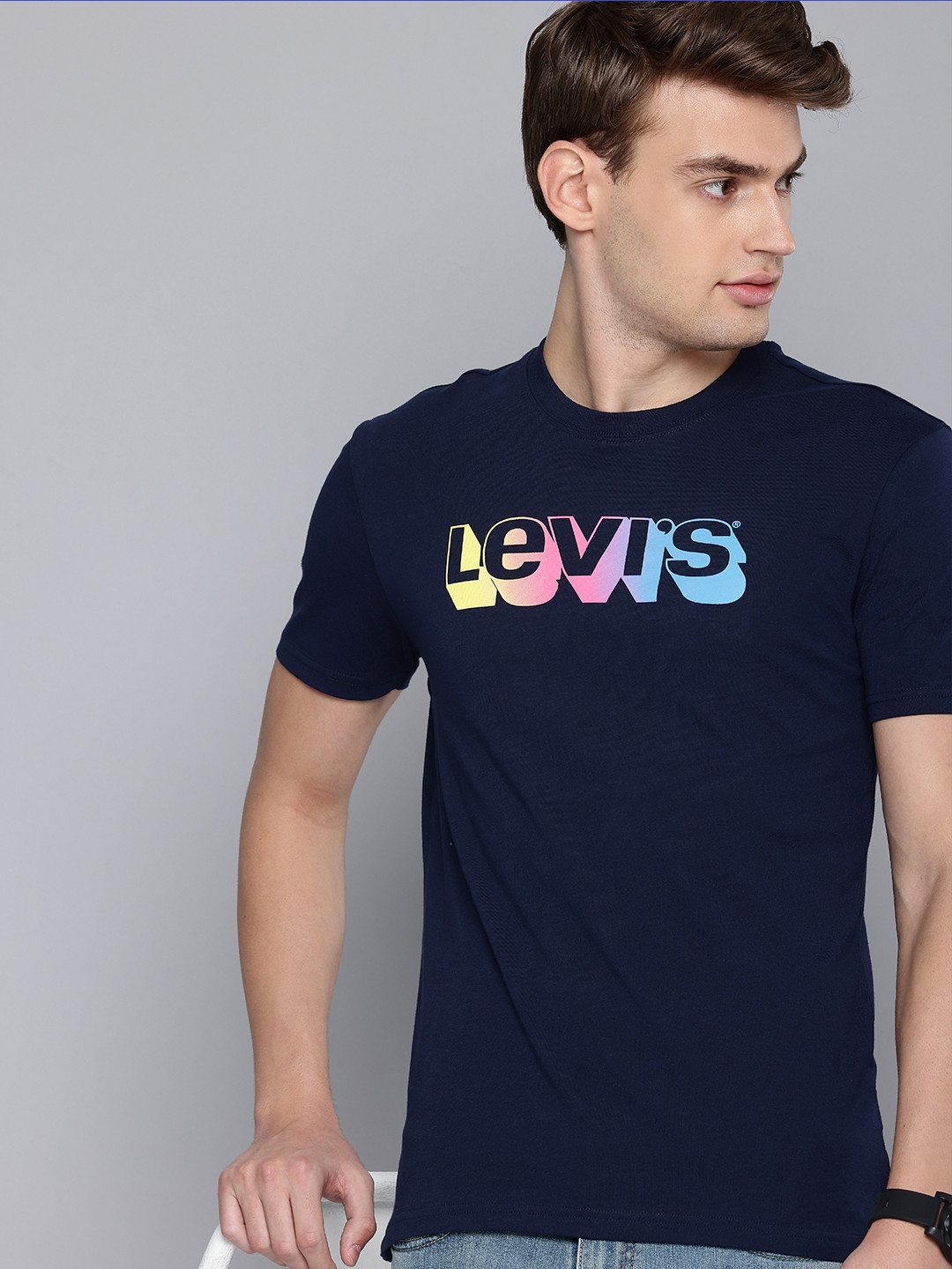 Buy Levis Brand Logo Printed Pure Cotton T Shirt Tshirts For Men buy-levis-brand-logo-printed-pure-cotton-t-shirt-tshirts-for-men