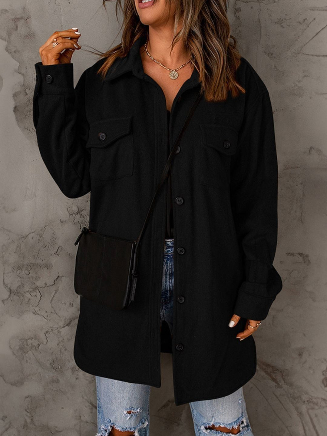 Shirt collar dress